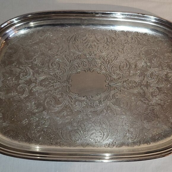 Vintage WM Rogers & Son 5 Piece Tea Coffee Set silver plated brass #1078 black - Picture 7 of 16